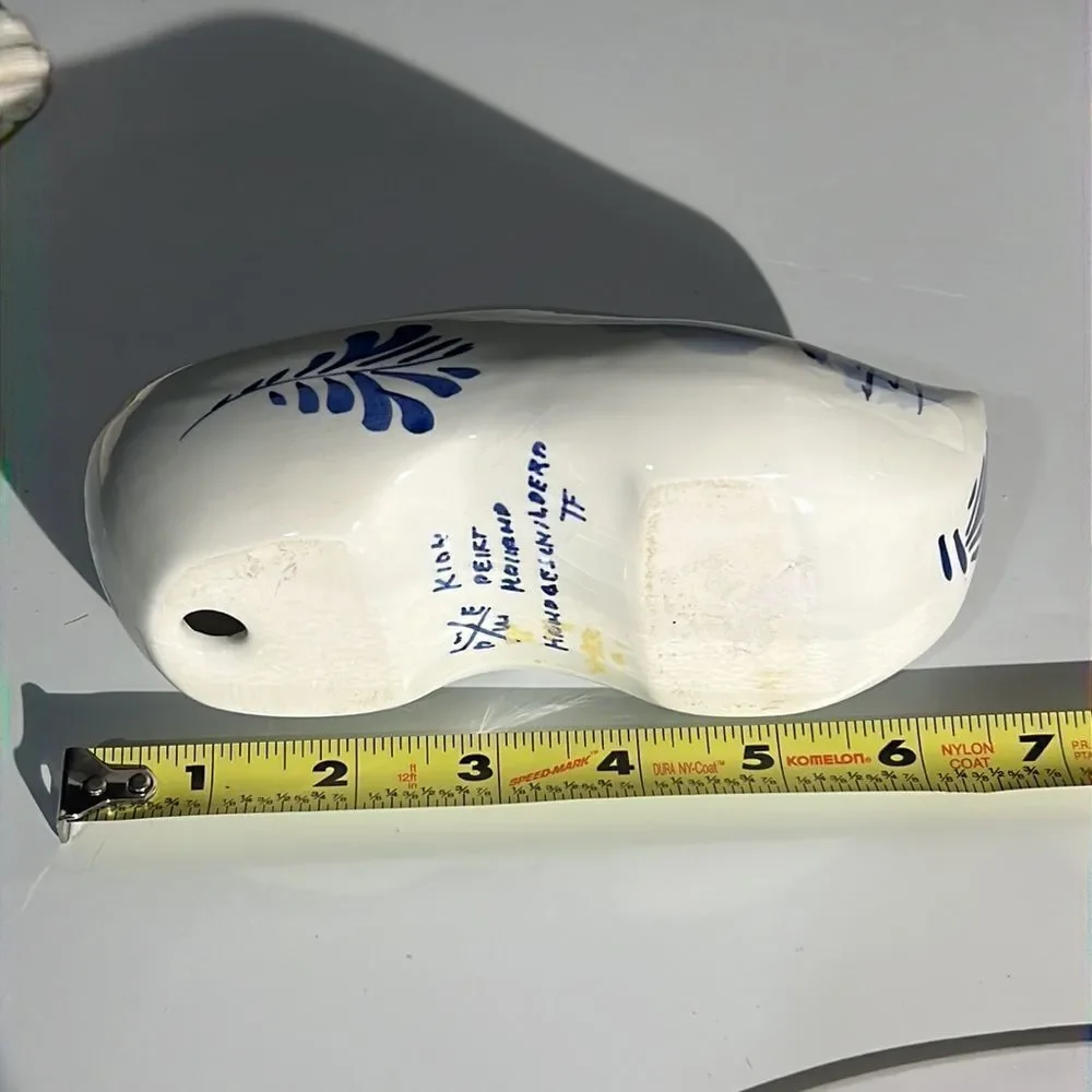 Windmill Delft Blue and White Porcelain Clog